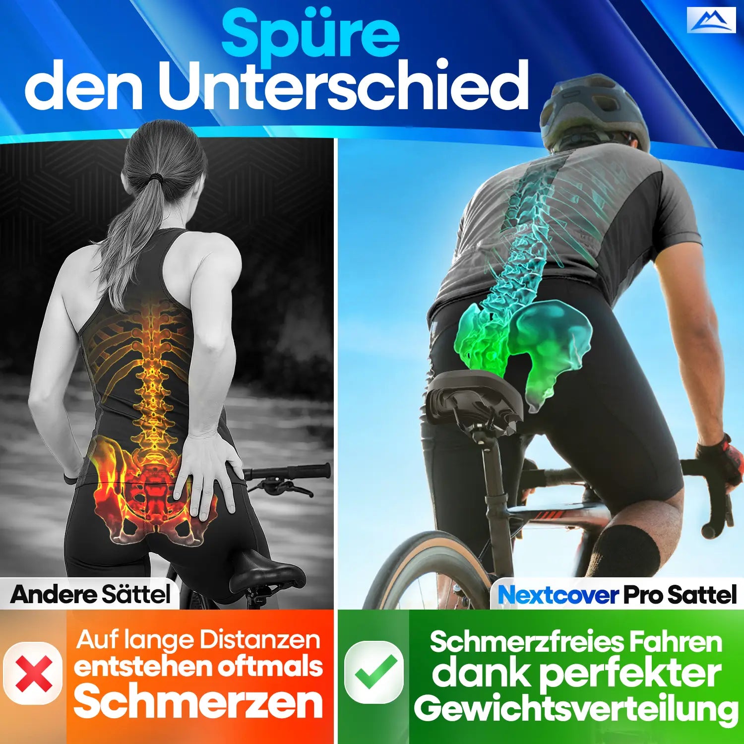 NEXTCOVER® Fahrradsattel ComfortPro - das Original