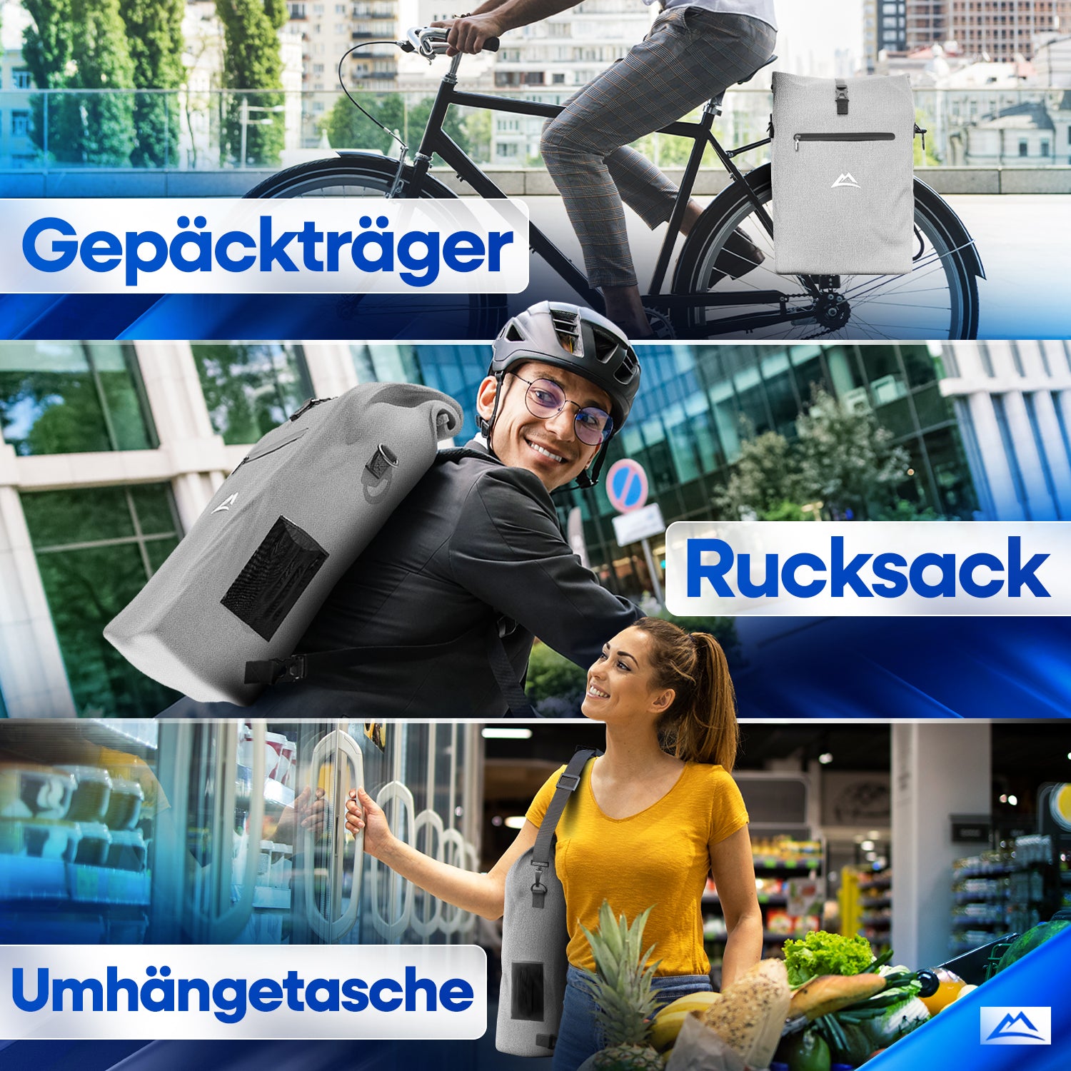 NextBag TPU 3in1 Fahrradrucksack - dein Begleiter für den Alltag