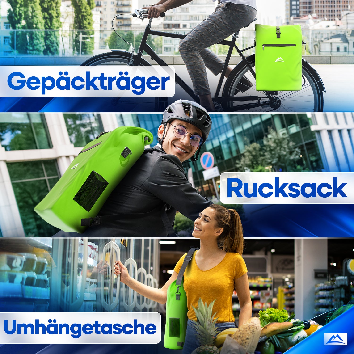 NextBag TPU 3in1 Fahrradrucksack - dein Begleiter für den Alltag
