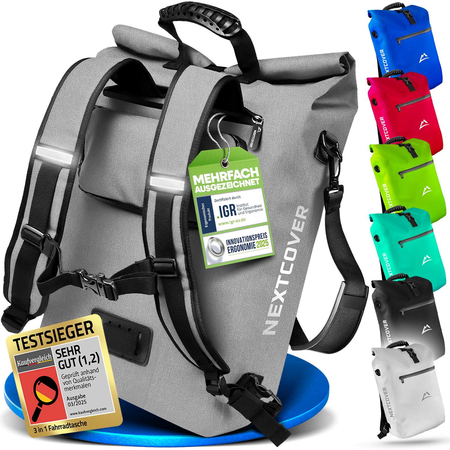 NextBag TPU 3in1 Fahrradrucksack - dein Begleiter für den Alltag