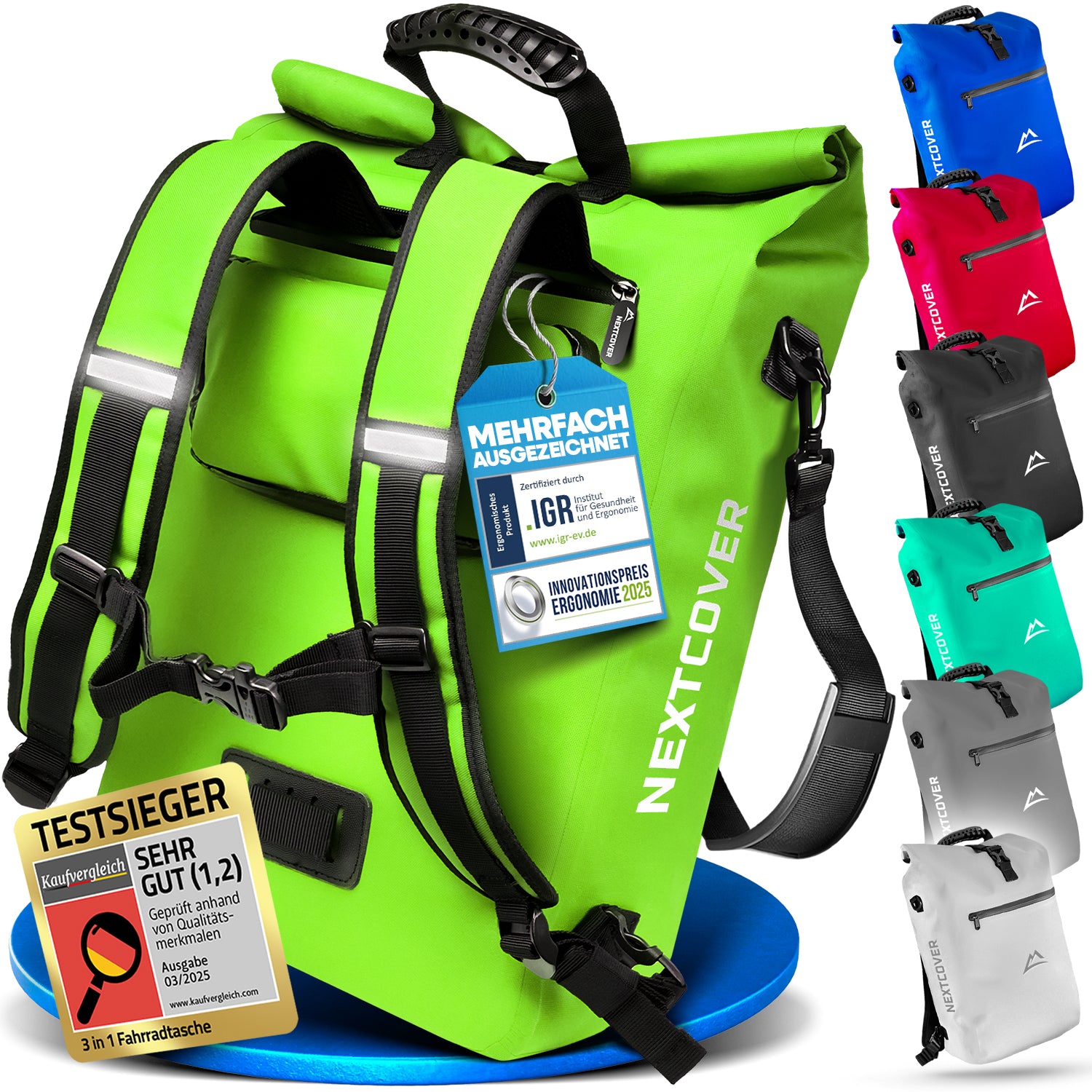 NextBag TPU 3in1 Fahrradrucksack - dein Begleiter für den Alltag