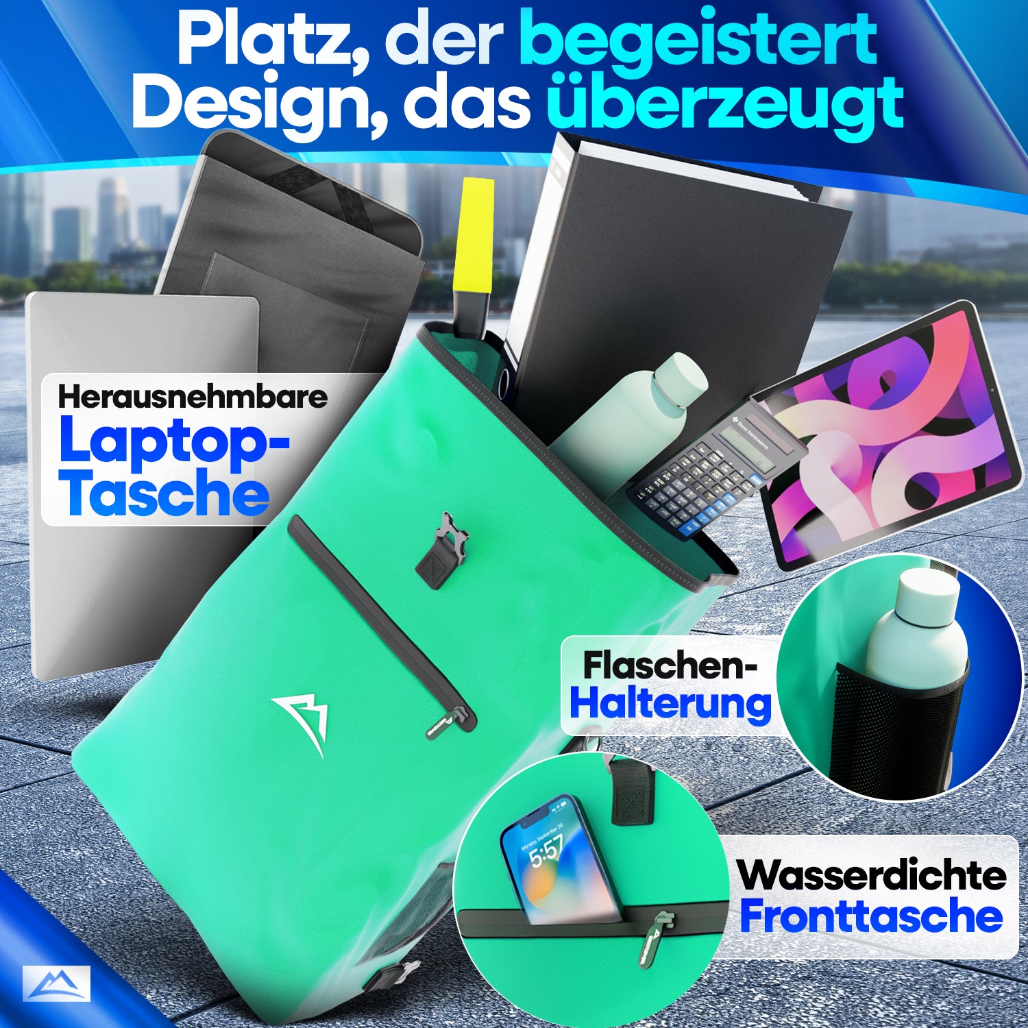 NextBag TPU 3in1 Fahrradrucksack - dein Begleiter für den Alltag