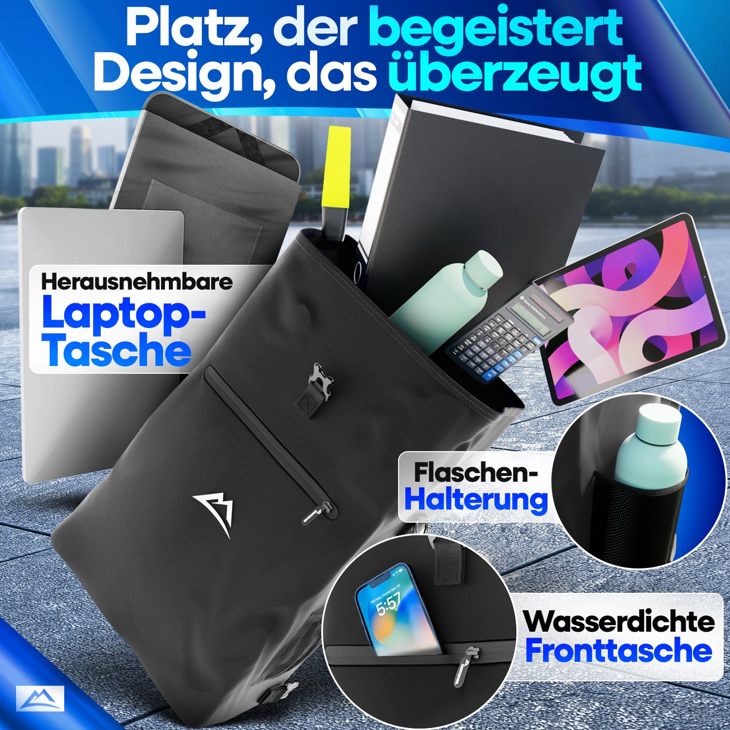 NextBag TPU 3in1 Fahrradrucksack - dein Begleiter für den Alltag