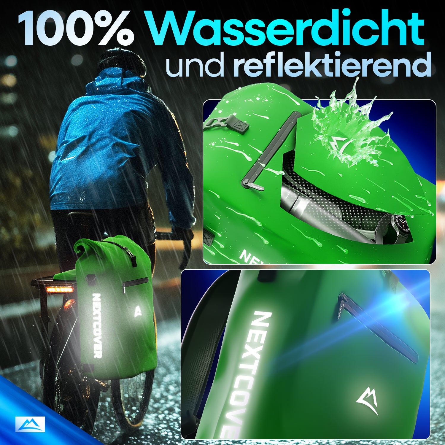 NextBag TPU 3in1 Fahrradrucksack - dein Begleiter für den Alltag