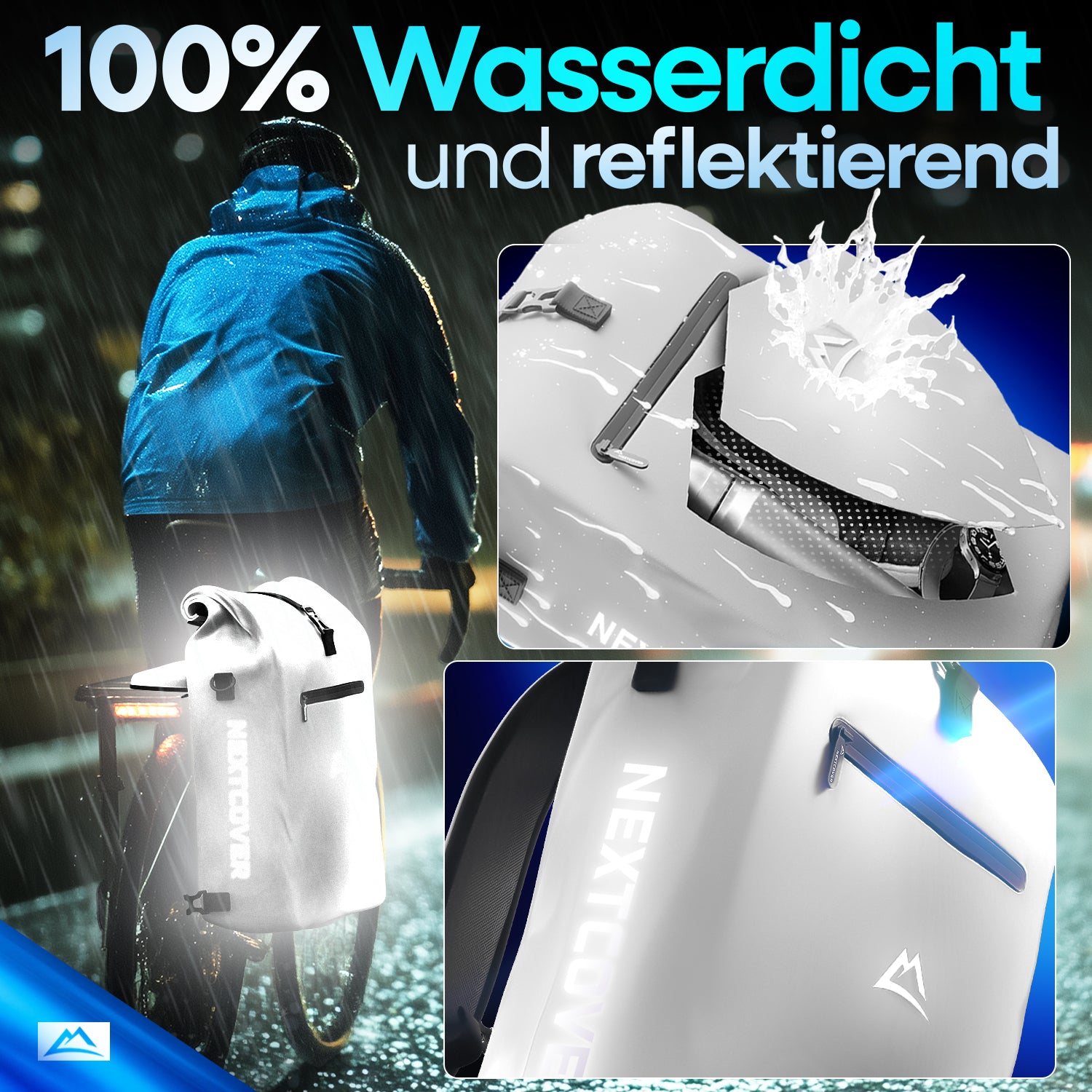 NextBag TPU 3in1 Fahrradrucksack - dein Begleiter für den Alltag