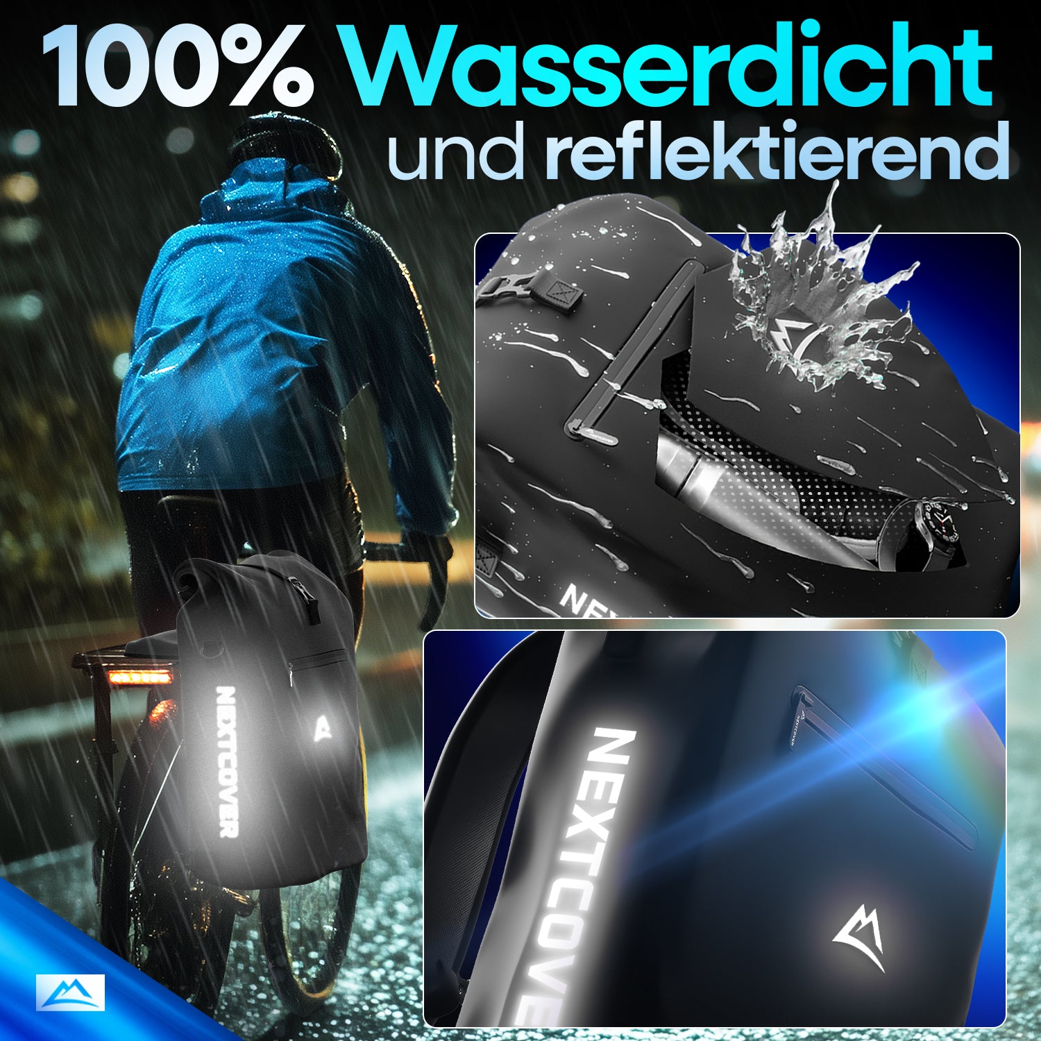 NextBag TPU 3in1 Fahrradrucksack - dein Begleiter für den Alltag