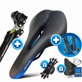 ComfortSet ULTRA – Sattel + gefederte Sattelstütze + Griffe