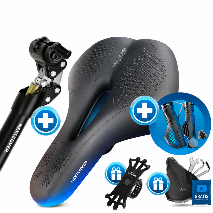 ComfortSet ULTRA – Sattel + gefederte Sattelstütze + Griffe