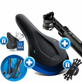 ComfortSet ULTRA – Sattel + gefederte Sattelstütze + Griffe