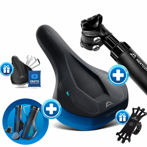 ComfortSet ULTRA – Sattel + gefederte Sattelstütze + Griffe
