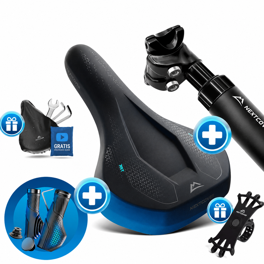 ComfortSet ULTRA – Sattel + gefederte Sattelstütze + Griffe