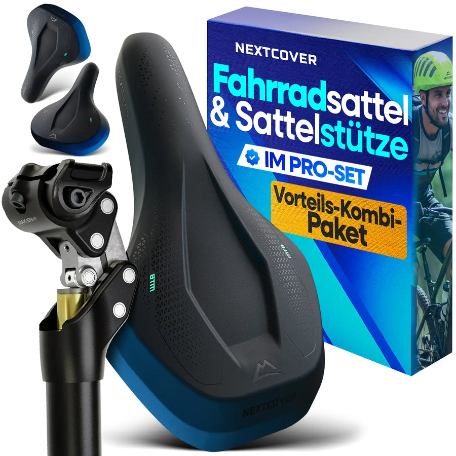 ComfortSet™ Pro – Fahrradsattel & Sattelstütze mit Federung | Komplett-Set