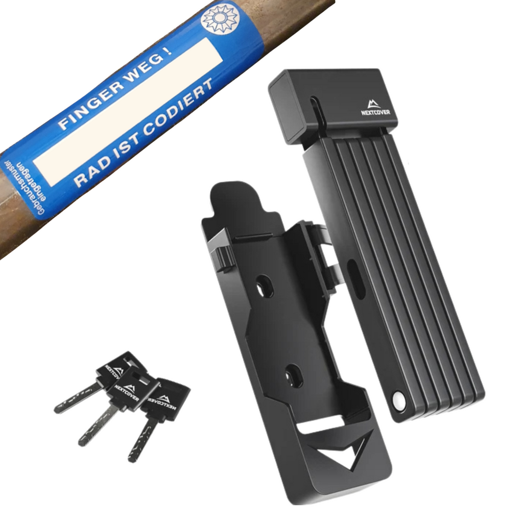 fahrradschloss faltschloss Faltschloss Bundle: Sicher & smart mit Fahrradcodierung