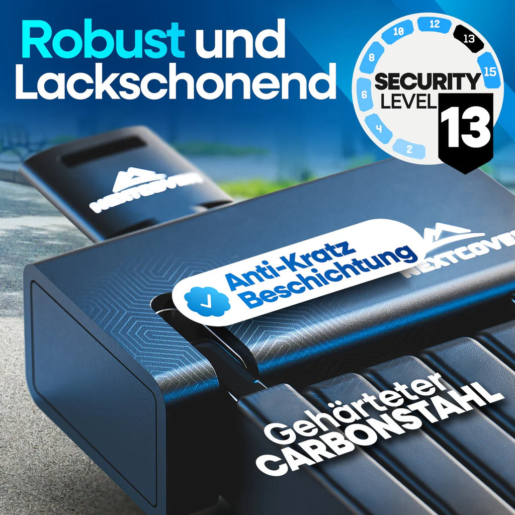 security level 15 fahrradschloss Faltschloss Bundle: Sicher & smart mit Fahrradcodierung