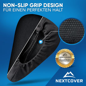 Unterseite des Gel-Sattelbezugs besteht aus Non-Slip Grip Design für einen perfekten Halt. 