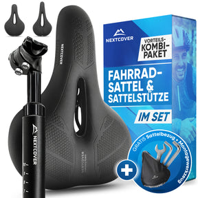 ComfortSet - Fahrradsattel & gefederte Sattelstütze