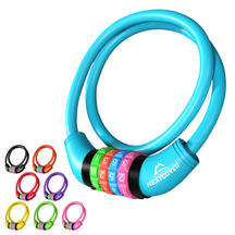 Nextcover Kinder Fahrradschloss mit buntem Zahlencode – sicheres, kindgerechtes Zahlenschloss in mehreren Farben, ausgezeichnet mit Note 1,2 „Sehr gut“, ideal für Kinderfahrräder und Familienausflüge.