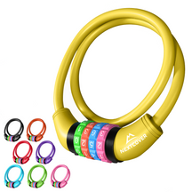 Nextcover Kinder Fahrradschloss mit buntem Zahlencode – sicheres, kindgerechtes Zahlenschloss in mehreren Farben, ausgezeichnet mit Note 1,2 „Sehr gut“, ideal für Kinderfahrräder und Familienausflüge.