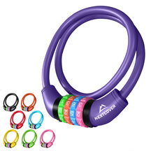 Nextcover Kinder Fahrradschloss mit buntem Zahlencode – sicheres, kindgerechtes Zahlenschloss in mehreren Farben, ausgezeichnet mit Note 1,2 „Sehr gut“, ideal für Kinderfahrräder und Familienausflüge.