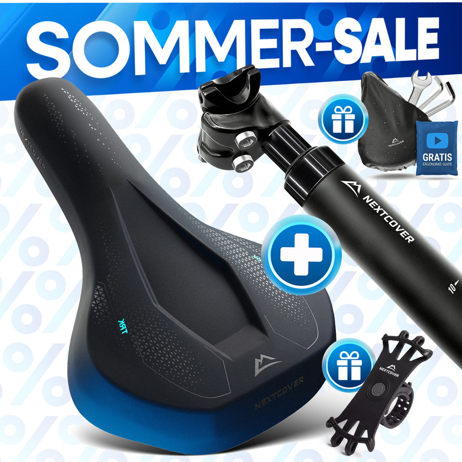 Nextcover ComfortSets™ – Fahrradsattel & Sattelstütze mit Federung | (E-Bike / Sport)