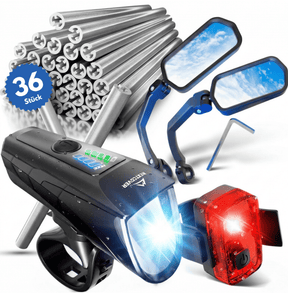 Safety Bundle (Licht-Set + Spiegel + Reflektoren)