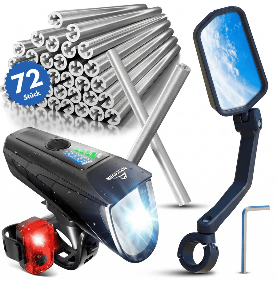 Safety Bundle (Licht-Set + Spiegel + Reflektoren)