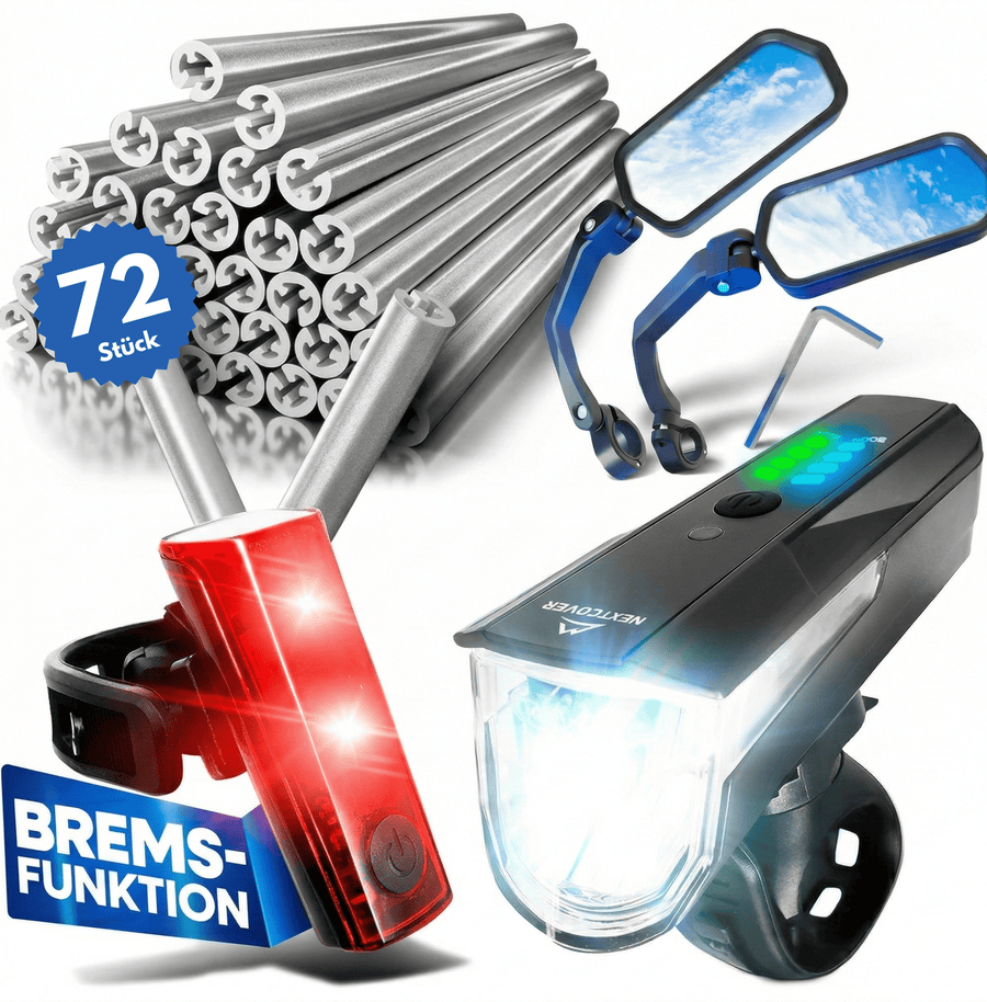 Safety Bundle (Licht-Set + Spiegel + Reflektoren)