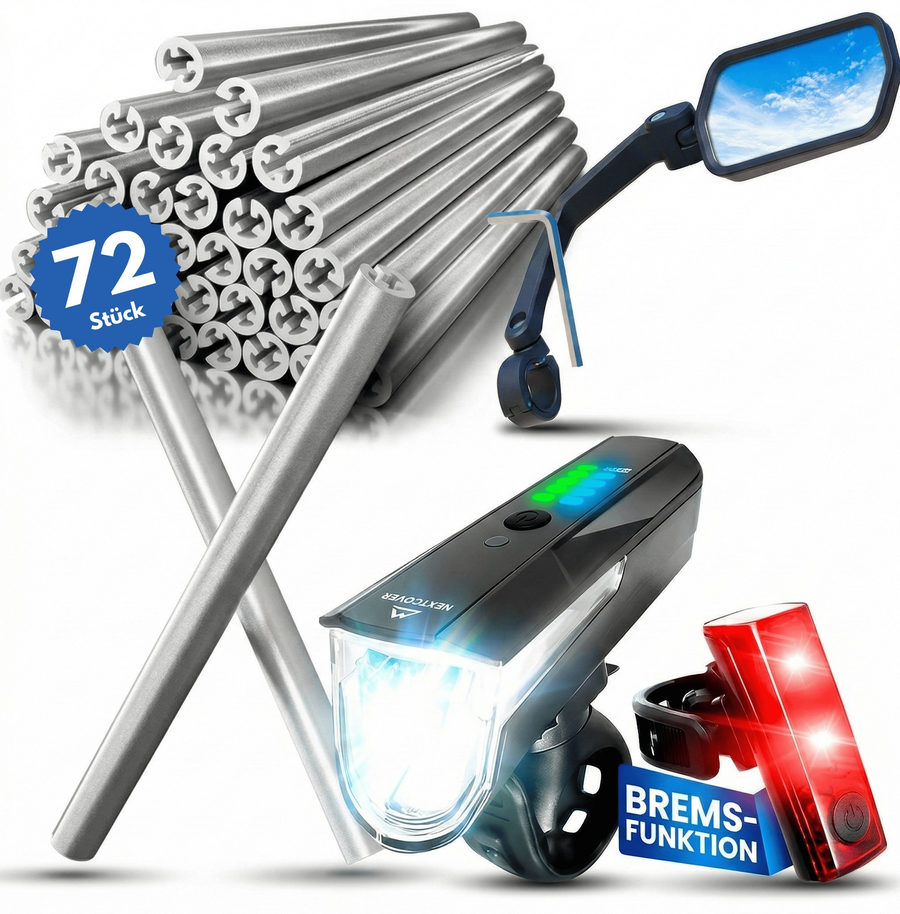 Safety Bundle (Licht-Set + Spiegel + Reflektoren)