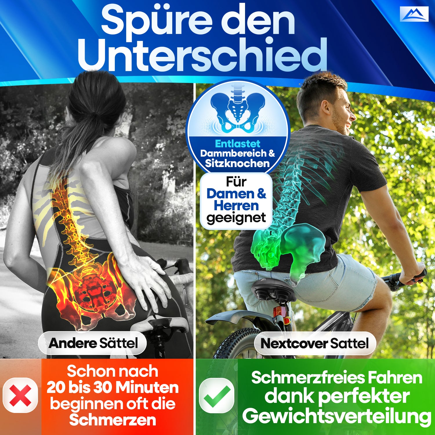 NEXTCOVER® Fahrradsattel ComfortSport - das Original