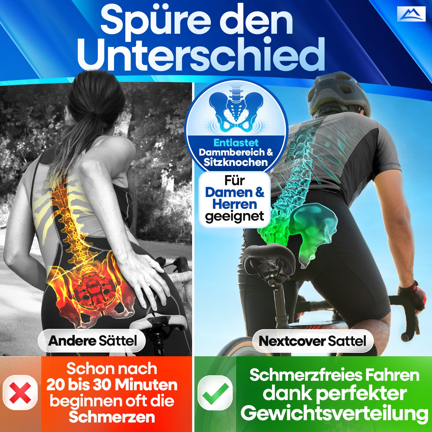 NEXTCOVER® Fahrradsattel ComfortSport - das Original