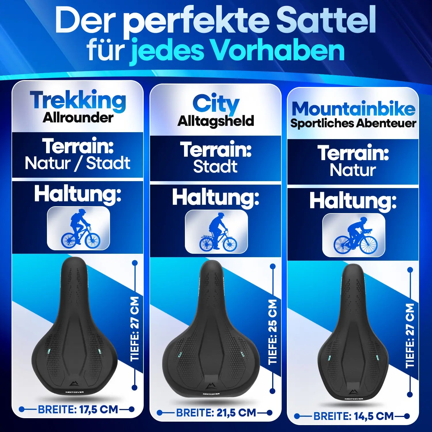 NEXTCOVER® Fahrradsattel ComfortPro - das Original