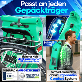 NextBag TPU 3in1 Fahrradrucksack - dein Begleiter für den Alltag