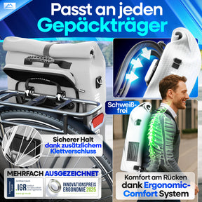 NextBag TPU 3in1 Fahrradrucksack - dein Begleiter für den Alltag