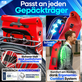 NextBag TPU 3in1 Fahrradrucksack - dein Begleiter für den Alltag