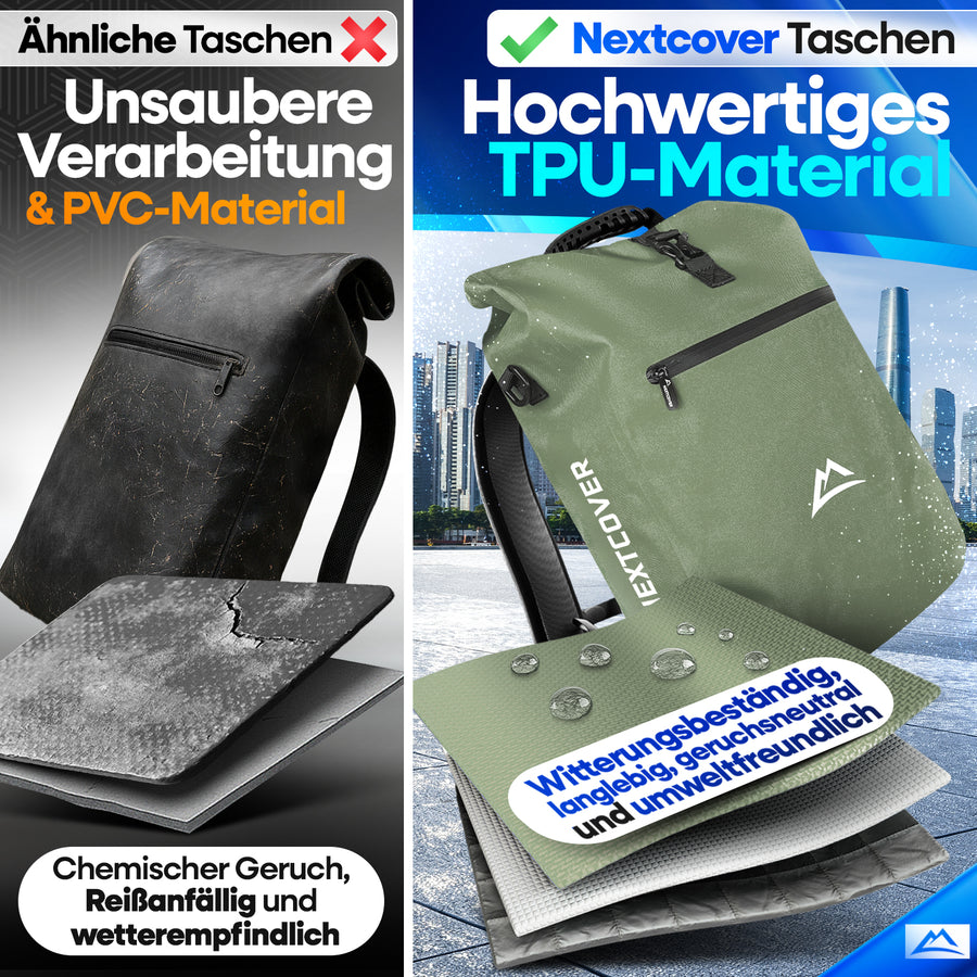 NextBag TPU 3in1 Fahrradrucksack - dein Begleiter für den Alltag
