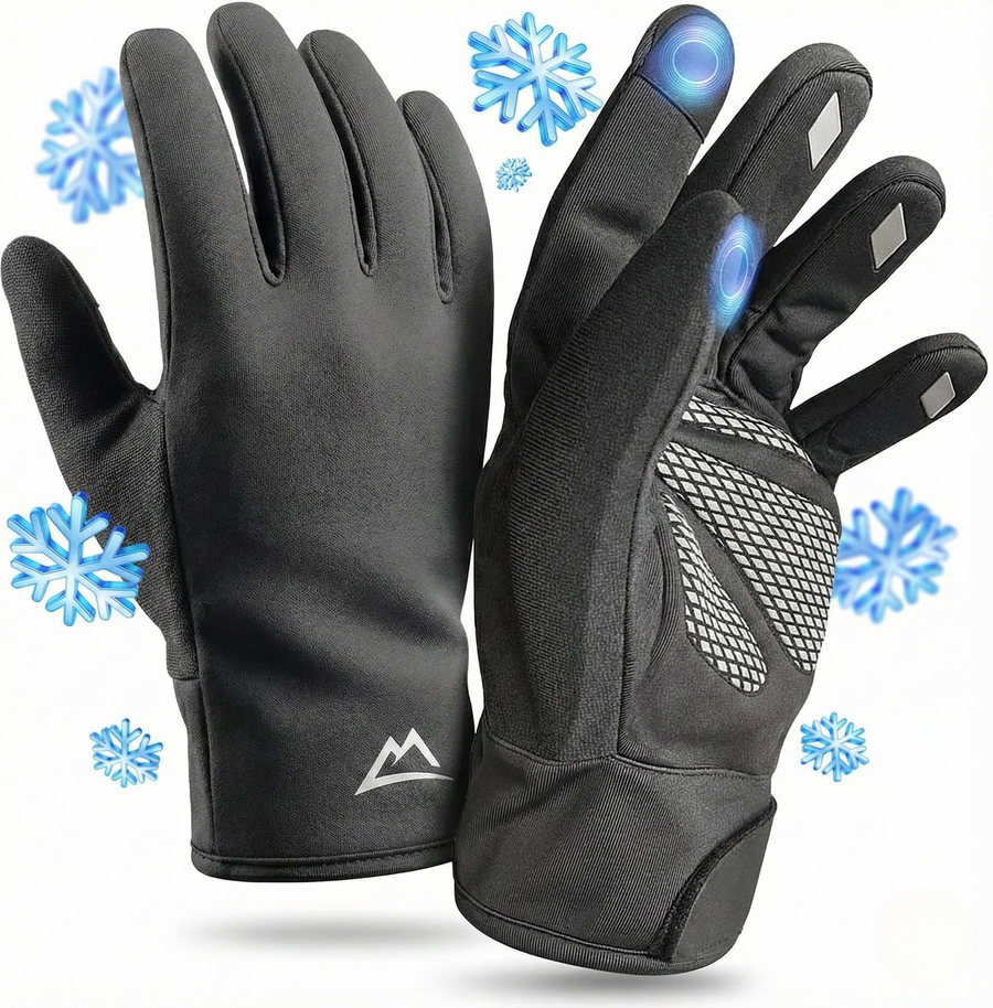 Nextcover Premium Thermo Fahrrad Handschuhe für Damen & Herren – winddicht, wasserabweisend und IGR-zertifiziert für ergonomischen Komfort im Winter.