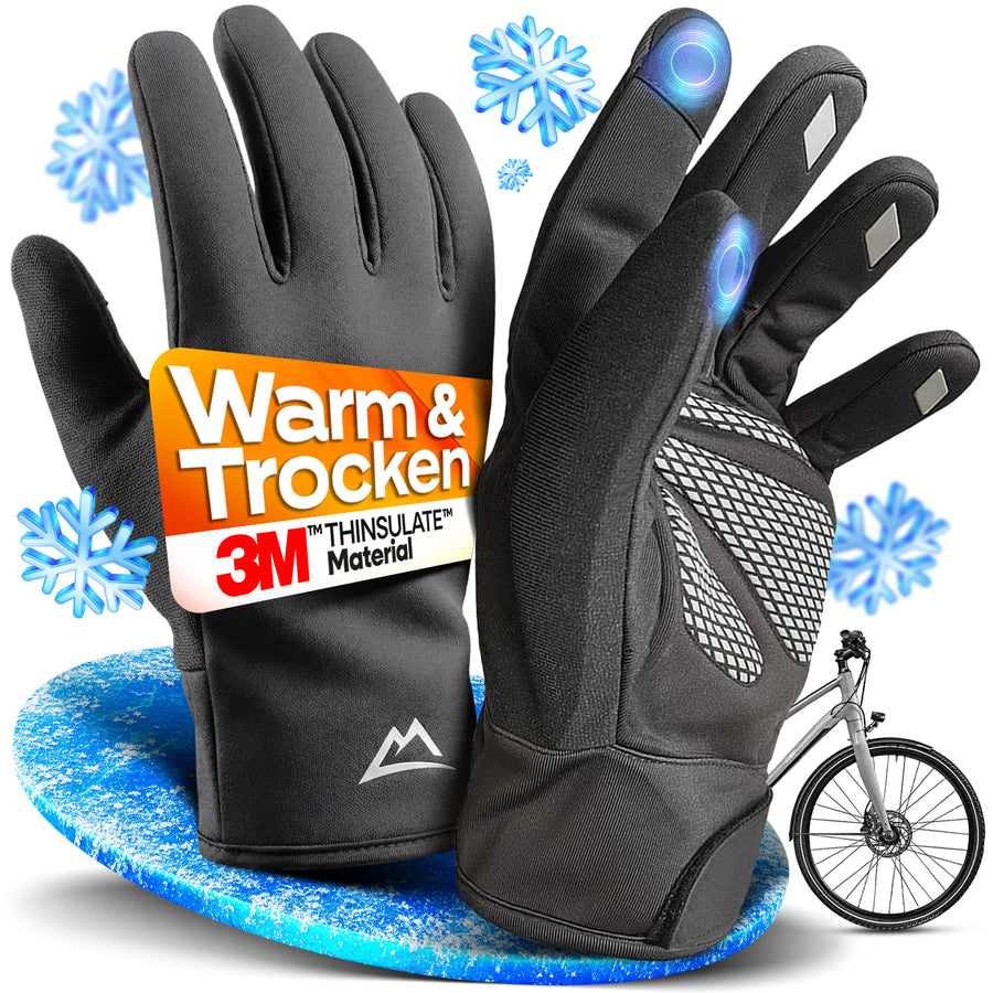 Nextcover Premium Thermo Fahrrad Handschuhe für Damen & Herren – winddicht, wasserabweisend und IGR-zertifiziert für ergonomischen Komfort im Winter.