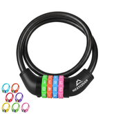 Nextcover Kinder Fahrradschloss mit buntem Zahlencode – sicheres, kindgerechtes Zahlenschloss in mehreren Farben, ausgezeichnet mit Note 1,2 „Sehr gut“, ideal für Kinderfahrräder und Familienausflüge.