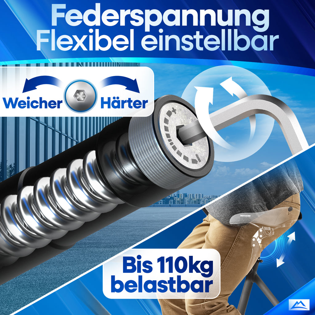 Nextcover ComfortSpring Sattelstütze – gefedert für bequemes Fahren