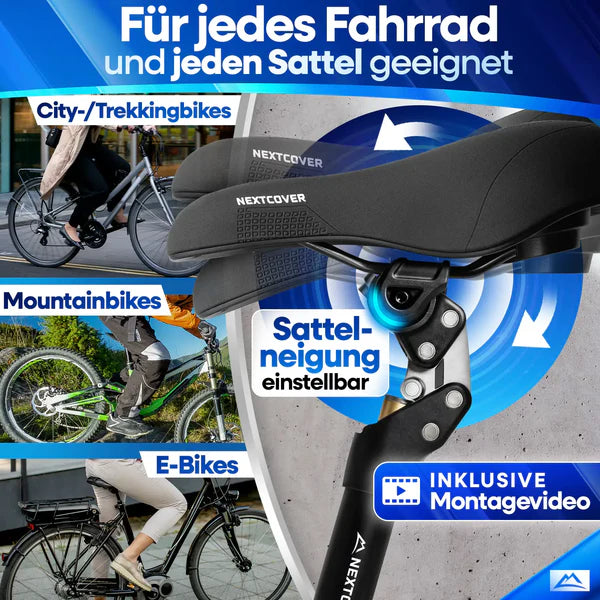 ComfortSet: Fahrradsattel & gefederte Sattelstütze für Fahrkomfort pur