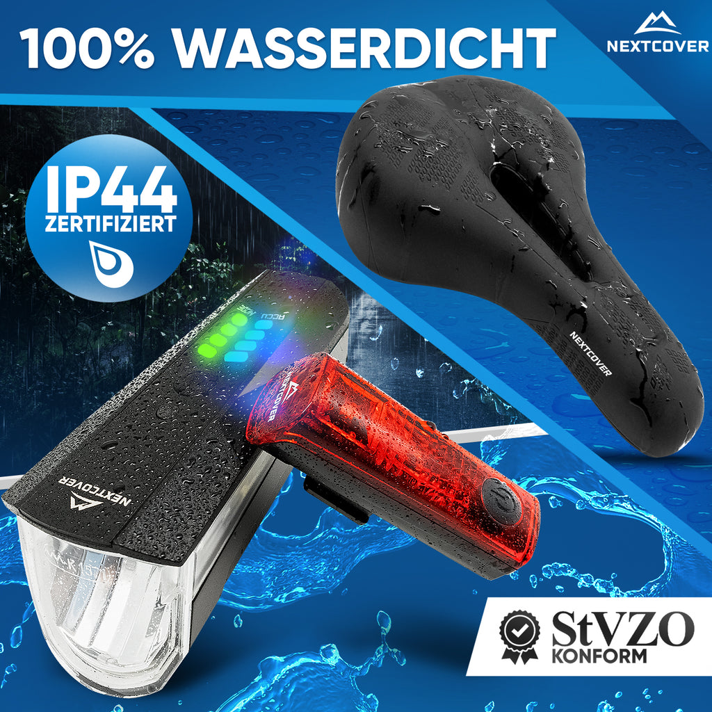 rücklicht fahrradsattel Fahrradsattel ComfortOne & Fahrradlicht LightPro Set