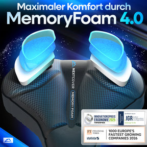 Nextcover ComfortPro Sattel mit MemoryFoam 4.0 – mehrfach ausgezeichnet für ergonomisches Design und zertifiziert durch das IGR Institut, bietet maximalen Sitzkomfort auf jeder Fahrradtour.