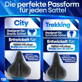 CoverPro - Ergonomischer Fahrradsattel Überzug mit Memory Foam 4.0