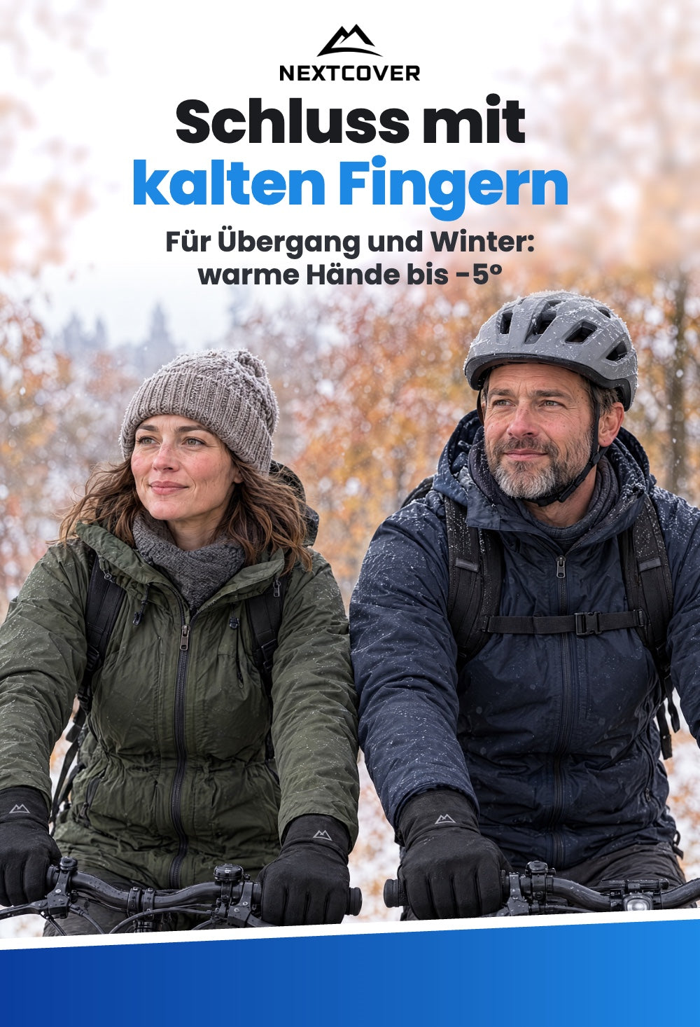 NEXTCOVER ThermoShield Fahrradhandschuhe Übergang und Winter