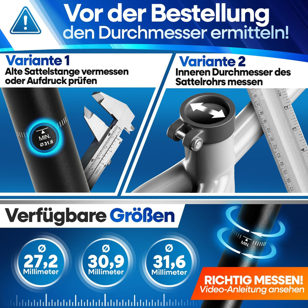 Nextcover ComfortSpring Sattelstütze – gefedert für bequemes Fahren