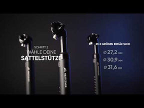 Produktvorstellung des Nextcover Bundles aus ComfortOne Fahrradsattel und gefederter Sattelstütze – ergonomischer Sitzkomfort kombiniert mit stoßdämpfender Federung für schmerzfreies und entspanntes Radfahren auf jedem Terrain.