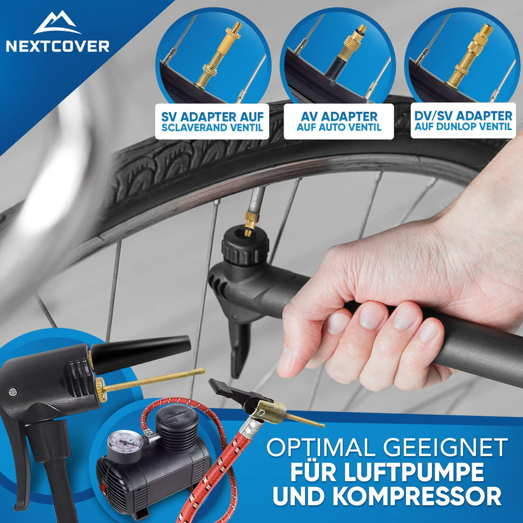 sclaverand ventil fahrradpumpe Nextcover Fahrradventil Adapter Set
