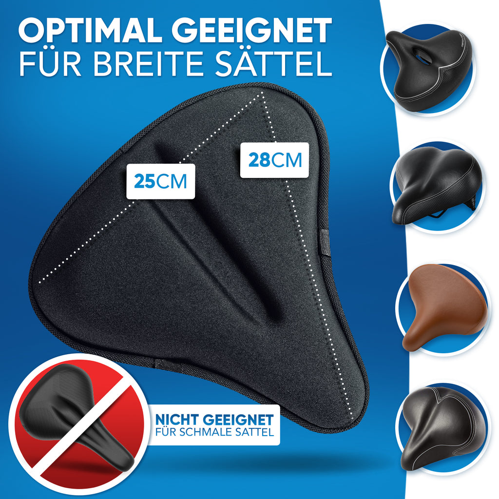 fahrradsattel gel überzug test Gel Sattelbezug mit Memory-Foam