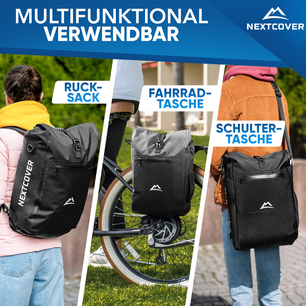 fahrradtasche sichern NextBag 3in1 Fahrradtasche